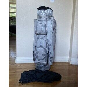 Cutler Ladies Snake Skin Style Cart Bag 14 Way Divider w/ Rain Cover
